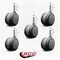Service Caster 3'' Gray Heavy Duty Floor Safe Twin Wheel Caster 7/16 Grip Ring Stem, 5PK SCC-GR02S75-TPR-GRY-716176-5 - alternate 2
